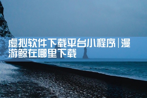 虚拟软件下载平台小程序
